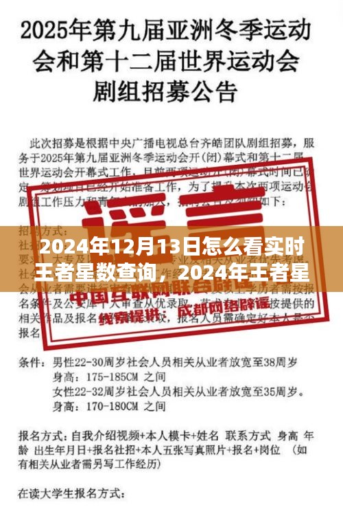 2024年王者星數(shù)實(shí)時(shí)查詢指南，從初學(xué)者到進(jìn)階用戶的查詢步驟