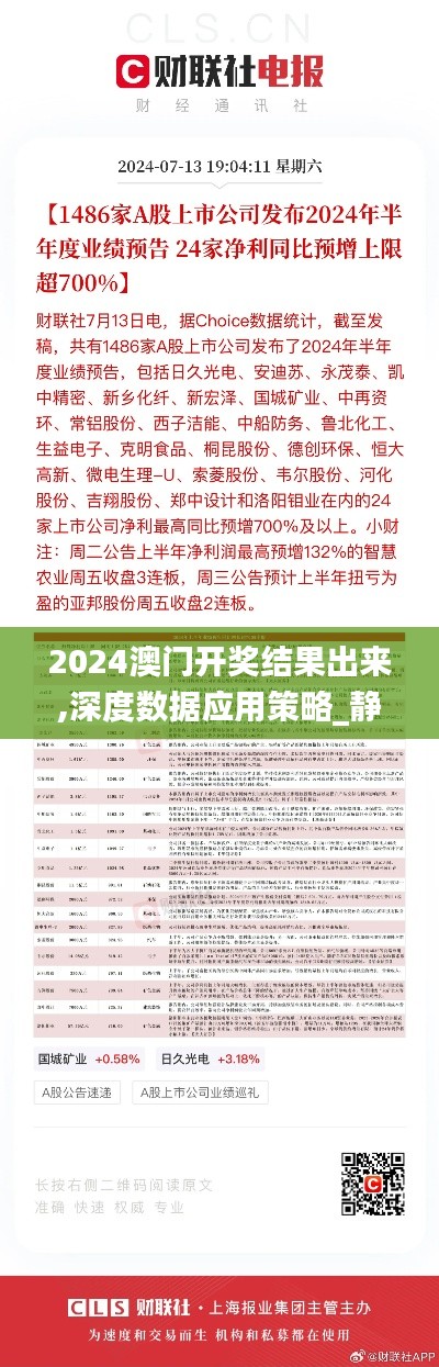 2024澳門開獎結果出來,深度數據應用策略_靜態(tài)版16.700