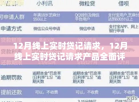 12月線上實(shí)時(shí)貸記請求產(chǎn)品全面介紹與評測