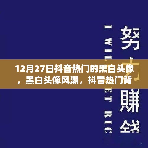 抖音熱門背后的文化現(xiàn)象，黑白頭像風潮探析