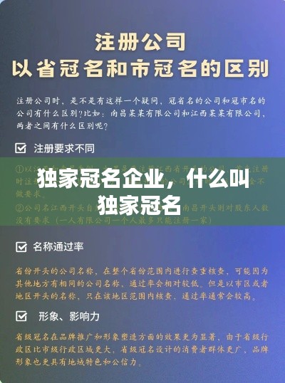 獨(dú)家冠名企業(yè)，什么叫獨(dú)家冠名 