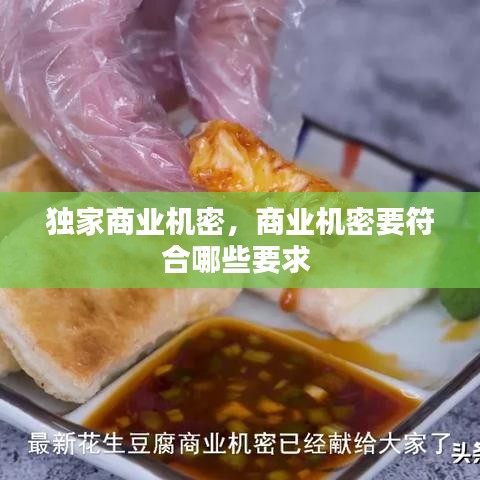 獨(dú)家商業(yè)機(jī)密，商業(yè)機(jī)密要符合哪些要求 
