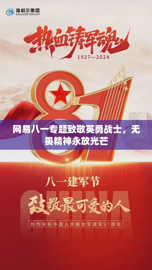 網(wǎng)易八一專(zhuān)題致敬英勇戰(zhàn)士，無(wú)畏精神永放光芒
