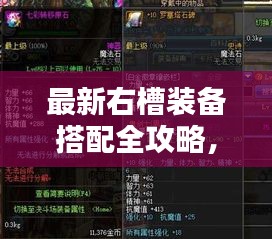 最新右槽裝備搭配全攻略，打造獨(dú)一無二完美組合