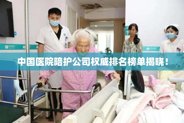 中國醫(yī)院陪護公司權(quán)威排名榜單揭曉！