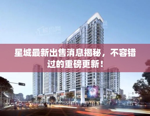星城最新出售消息揭秘，不容錯(cuò)過(guò)的重磅更新！