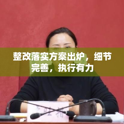 整改落實(shí)方案出爐，細(xì)節(jié)完善，執(zhí)行有力