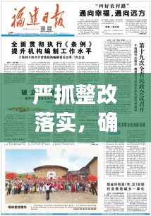 嚴(yán)抓整改落實(shí)，確保實(shí)效，整改措施執(zhí)行監(jiān)督與成效保障