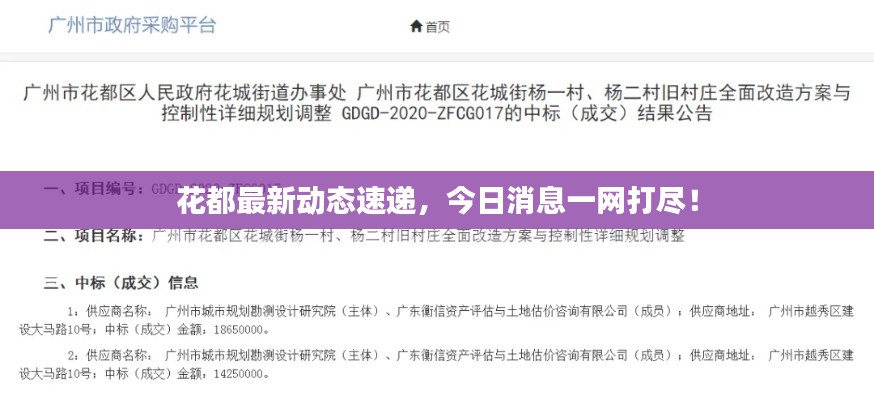 花都最新動(dòng)態(tài)速遞，今日消息一網(wǎng)打盡！