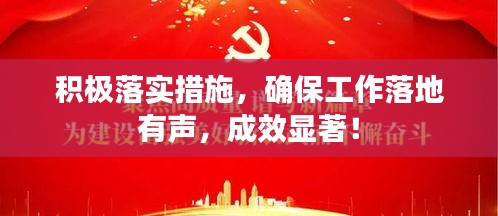 積極落實(shí)措施，確保工作落地有聲，成效顯著！