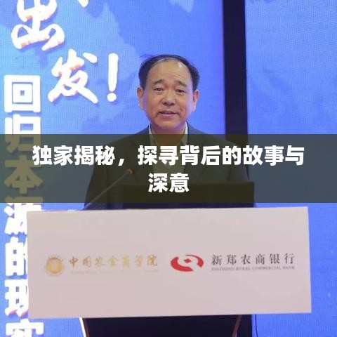 獨家揭秘，探尋背后的故事與深意