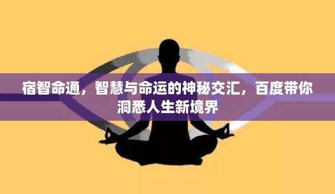 宿智命通，智慧與命運(yùn)的神秘交匯，百度帶你洞悉人生新境界