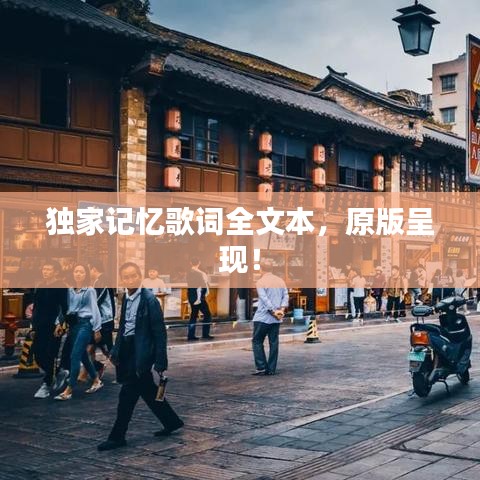 獨家記憶歌詞全文本，原版呈現(xiàn)！