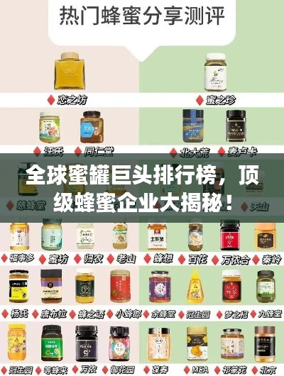 全球蜜罐巨頭排行榜，頂級蜂蜜企業(yè)大揭秘！