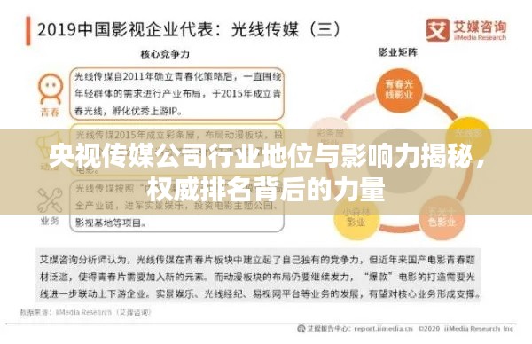 央視傳媒公司行業(yè)地位與影響力揭秘，權(quán)威排名背后的力量